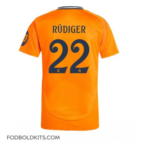 Real Madrid Antonio Rudiger #22 Udebanetrøje 2024-25 Kortærmet